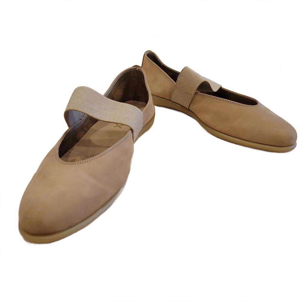 Flexx Women's Mary Jane Nubuck Leather Flats, Size 11, New w-box